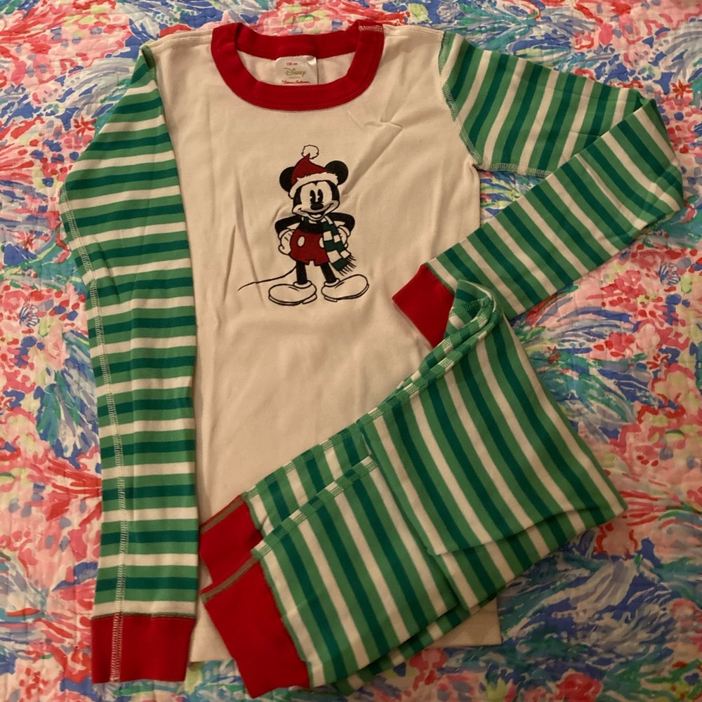 Hanna Andersson Xmas Mickey Mouse Long Jons